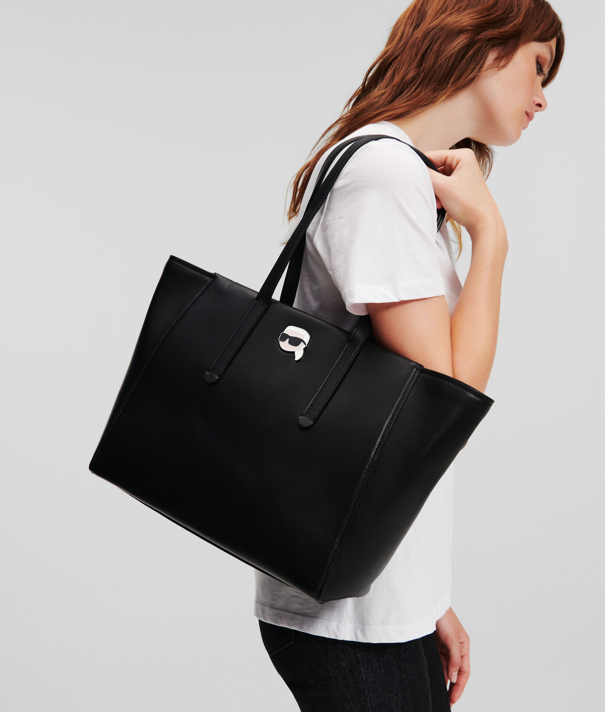 (image for) Trusted K/IKONIK PIN LEATHER TOTE BAG